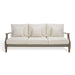 Martinique Three-Seat Wood Patio Sofa