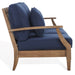 Martinique Three-Seat Wood Patio Sofa