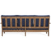 Martinique Three-Seat Wood Patio Sofa