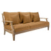 Martinique Three-Seat Wood Patio Sofa