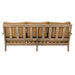 Martinique Three-Seat Wood Patio Sofa