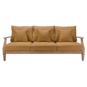 Martinique Three-Seat Wood Patio Sofa