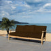 Martinique Three-Seat Wood Patio Sofa