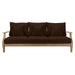 Martinique Three-Seat Wood Patio Sofa