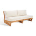 Julianne Three-Seat Teak Patio Sofa