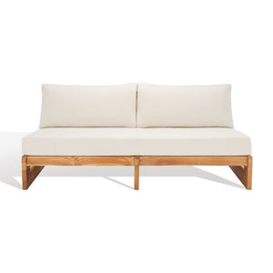 Julianne Three-Seat Teak Patio Sofa