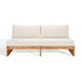Julianne Three-Seat Teak Patio Sofa