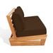 Julianne Three-Seat Teak Patio Sofa