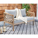 Fiji Three-Seat Wood Patio Sofa