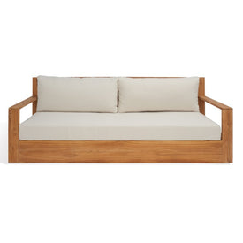 Kauai Three-Seat Brazilian Teak Patio Sofa