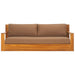 Kauai Three-Seat Brazilian Teak Patio Sofa