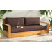 Kauai Three-Seat Brazilian Teak Patio Sofa