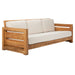 Molokai Three-Seat Teak Patio Sofa