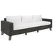 Margarita Three-Seat Wicker Patio Sofa