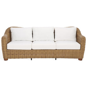 Melbourne Three-Seat Wicker Patio Sofa