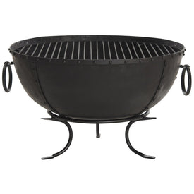 Brazil Fire Pit with Grate and Fire Poker