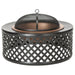Jamaica Fire Pit with Screen and Log Turner