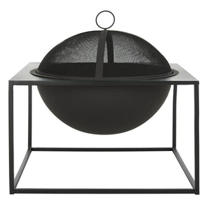 Leros Square Fire Pit with Screen