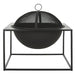 Leros Square Fire Pit with Screen