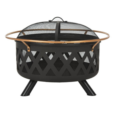 Product Image: Bryce Round Fire Pit with Screen and Log Turner