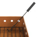 Wyatt Square Fire Pit with Screen and Log Turner