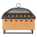 Wyatt Square Fire Pit with Screen and Log Turner