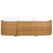 Anguilla Wicker Sectional Chaise Sofa