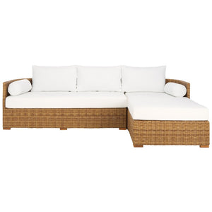 Anguilla Wicker Sectional Chaise Sofa