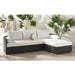 Anguilla Wicker Sectional Chaise Sofa