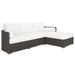Anguilla Wicker Sectional Chaise Sofa