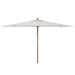 Aklin 10 Ft Wood Market Umbrella