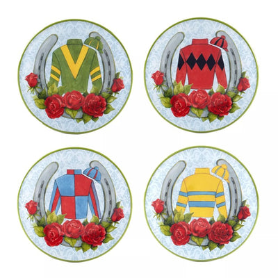 Product Image: Canape Plate Derby Day at the Races Multicolored Earthenware