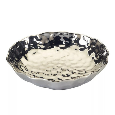 Product Image: Serving Bowl Silver Coast 3 Quart Silver Porcelain