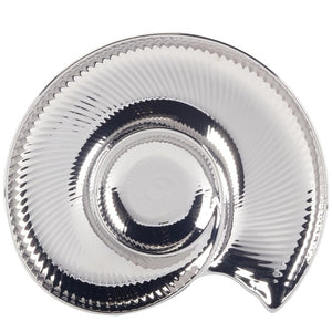 Chip and Dip Set Silver Coast 3-D Nautilus 1PC Multicolored Porcelain