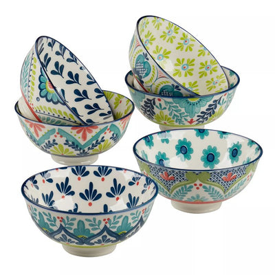 Product Image: Bowl Set Talavera All Purpose Bowl Assorted 6PC 13 Ounce Multicolored