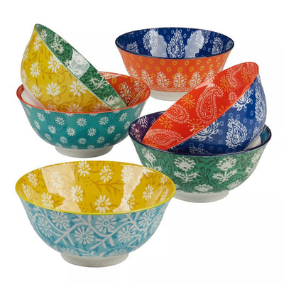 Product Image: Bowl Set Carnival All Purpose Assorted 6PC 13 Ounce Multicolored