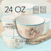 Bowl Set Escape to the Sea Ice Cream Assorted 4PC 24 Ounce Multicolored