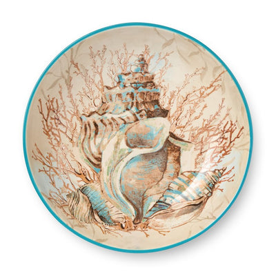Product Image: Serving Bowl Escape to the Sea 128 Ounce Multicolored Ceramic