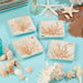 Canape Plate Escape to the Sea Multicolored Ceramic