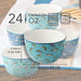 Bowl Set Wake At The Lake Ice Cream Assorted 4PC 24 Ounce Multicolored