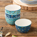 Bowl Set Wake At The Lake Ice Cream Assorted 4PC 24 Ounce Multicolored