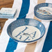 Serving Bowl Wake At The Lake 128 Ounce Multicolored Ceramic