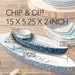 Chip and Dip Set Wake At The Lake 3-D Canoe 2PC Multicolored Ceramic