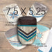 Canape Plate Wake At The Lake 3-D Oar Multicolored Ceramic