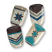 Canape Plate Wake At The Lake 3-D Oar Multicolored Ceramic