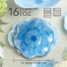 Bowl Set Wildflower Blue 3-D Floral All Purpose 4PC 22 Ounce Multicolored