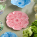 Dinner Plate Set Wildflower 3-D Floral 4PC 11 Inch Pink Melamine