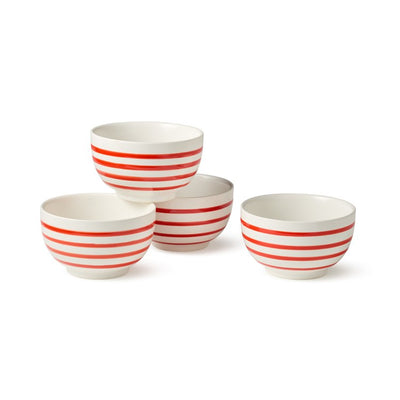 Product Image: Bowl Set Dockside Red Ice Cream 4PC 20 Ounce Multicolored