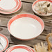 Serving Bowl Dockside Red 34 112 Ounce Multicolored Stoneware