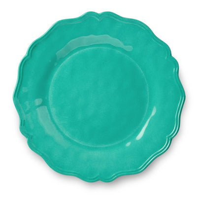 Product Image: Dinner Plate Set Isabella Crackle 4PC 11 Inch Teal Melamine